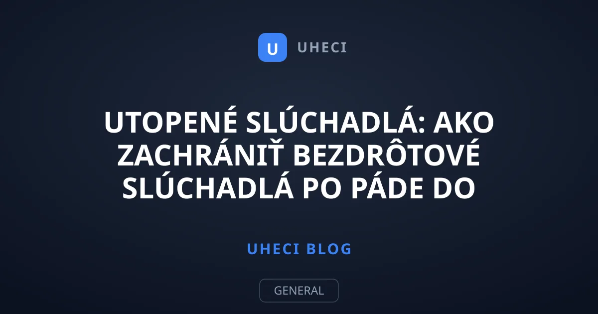 Utopené slúchadlá: Ako zachrániť bezdrôtové slúchadlá po páde do vody